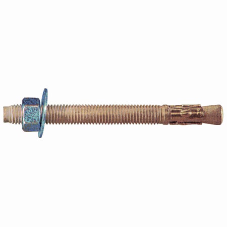 Torquemaster Torquemaster Wedge Anchor, 1/2" Dia., 5-1/2" L, Steel Galvanized, 25 PK 55204